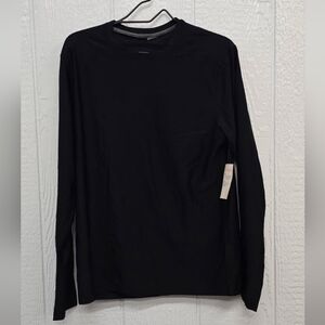 NWT Old Navy Size Medium Men's Black Long Sleeve Shirt